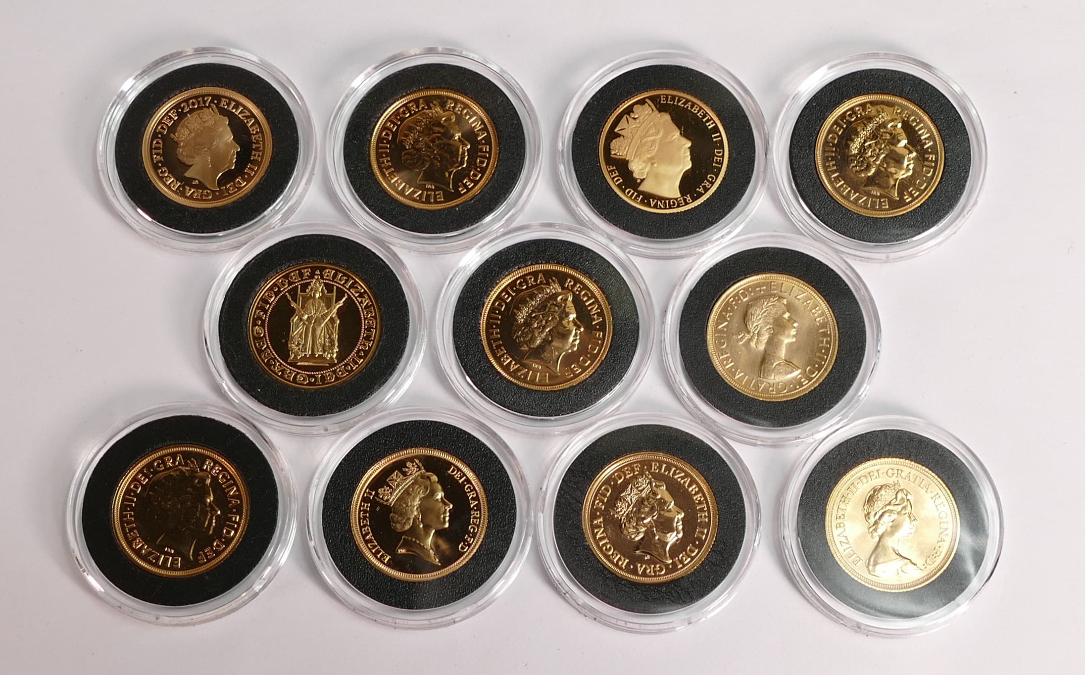 Lot 54, Sovereign set, full sovereigns