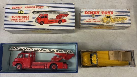 Two Dinky Toys with their boxes