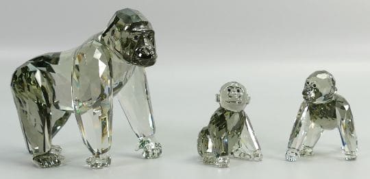 Lot-214a-Swarovski-crystal-SCS-Endangered-Wildlife-Gorillas