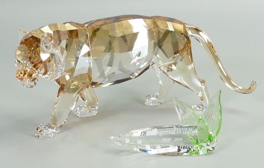 Lot-214c-Swarovski-crystal-SCS-Endangered-Wildlife-Tiger