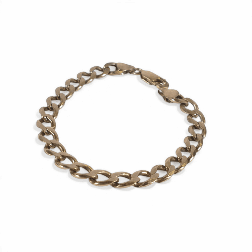 9ct gold ID bracelet, 16.5g.