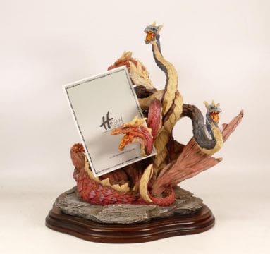 Lot-397-Enchantica-dragon-Massazauga-on-wooden-base An Enchantica dragon Massazauga figure