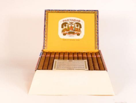 Opened box of 25 Partagas Habana Super Cigars
