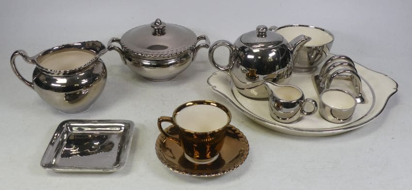 Lot-99-Susie-Cooper-for-Grays-Pottery-Silver-Lustre-Breakfast-Set Susie Cooper for Grays Pottery Silver Lustre Breakfast Set