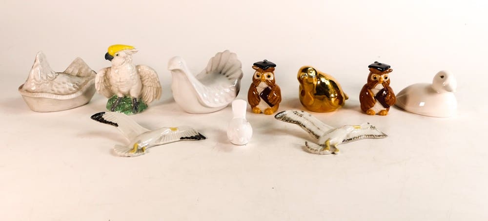 Wade birds March 2024, £2,300 A collection of Wade bird themed items including possible rare Wade prototypes