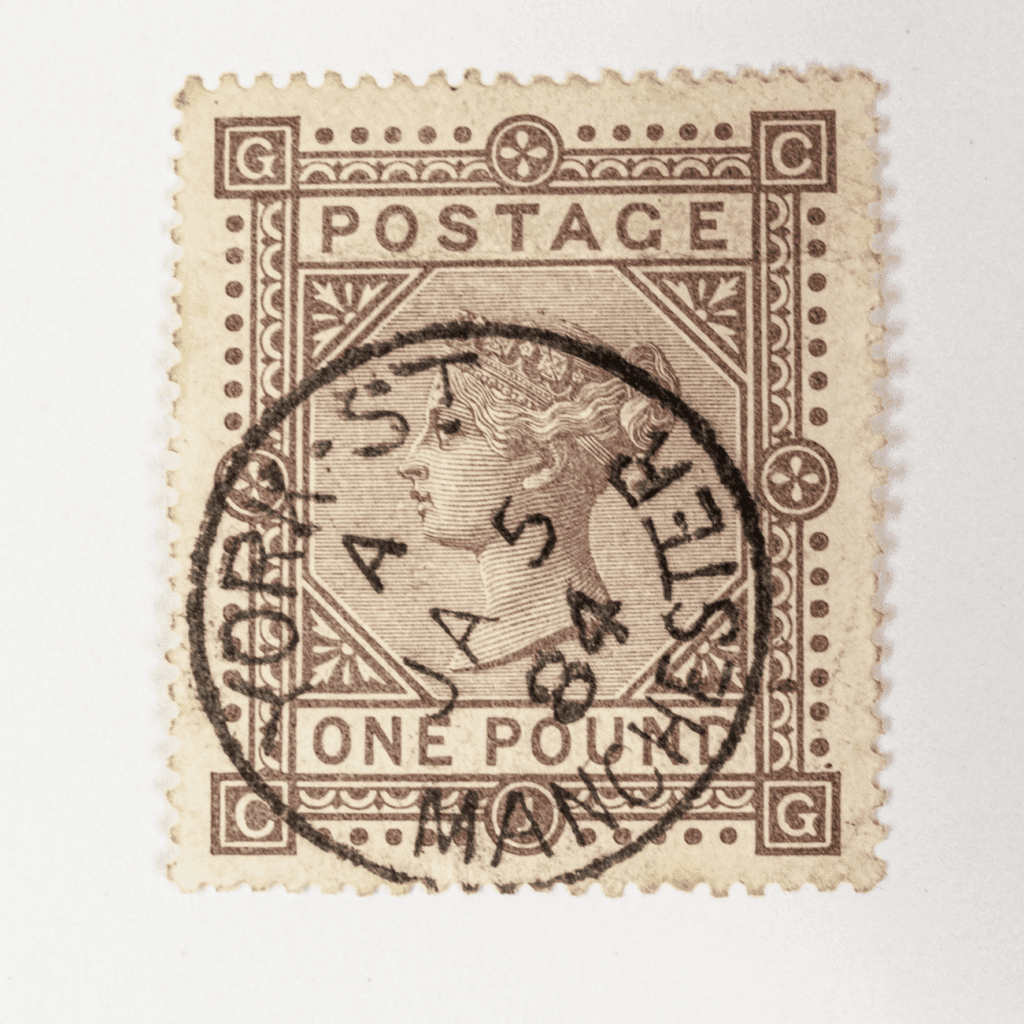 GB £1 one pound brown - lilac, plate 1, SG132,  Cat £7000.  A superb used example, purchase cost from a PTS dealer £4750 in 2013.
