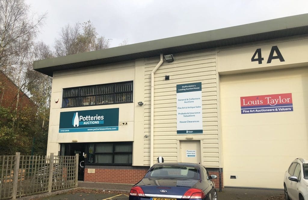 IMG_3926-2-1024x665 Potteries Auction Silverdale: Turn into Silverdale Enterprise Park (Kents Lane). Take the first right into Cannel Row, followed by the first left onto Aspect Court. Potteries Auctions are in Unit 4A in the far-left hand corner. There is free parking available.