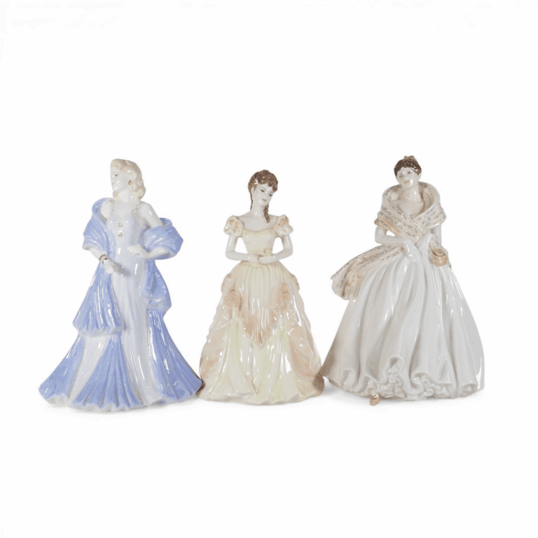 Coalport Lady Figurines to include:- Compton & Woodhouse L/E Millennium Celebration, The Collingwood Collection 'Catherine', Ladies Of Fashion 'Karen'. Tallest:-20cm (3)
